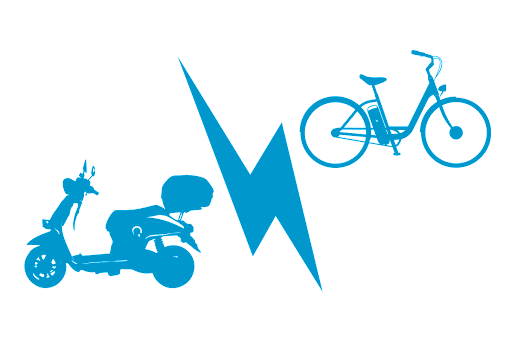 vélo électrique vs scooter électrique