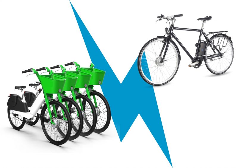 vélo électrique free-floating vs vélo électrique personnel